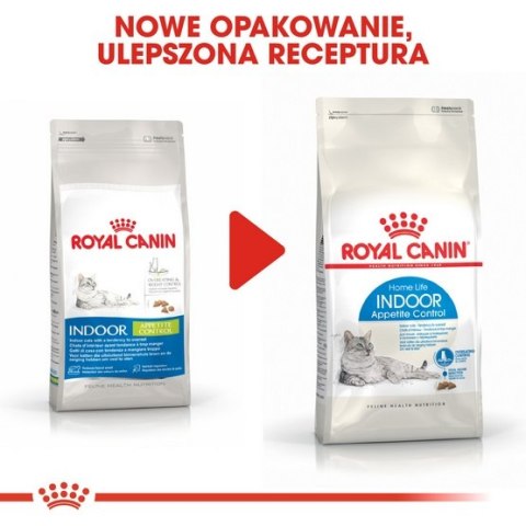 Royal Canin Indoor Appetite Control karma sucha dla kotów dorosłych przebywających w domu, domagających się jedzenia 400g