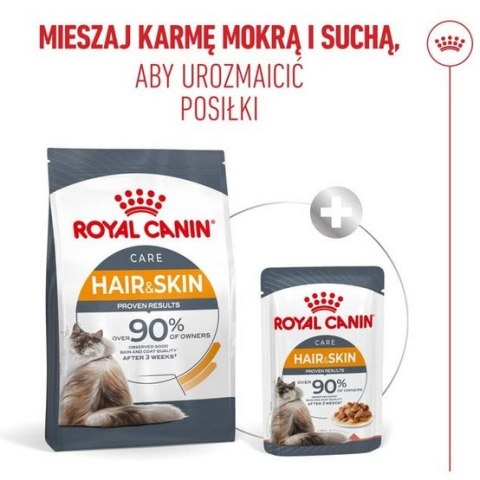 Royal Canin Hair&Skin Care karma sucha dla kotów dorosłych, lśniąca sierść i zdrowa skóra 2kg