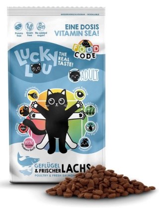 Lucky Lou Food Code Lifestage Adult Drób & Łosoś 340g