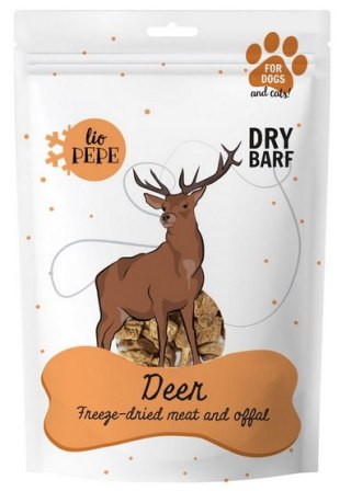 Paka Zwierzaka Lio PEPE Przysmak liofilizowany Deer (mięso jelenia) 60g