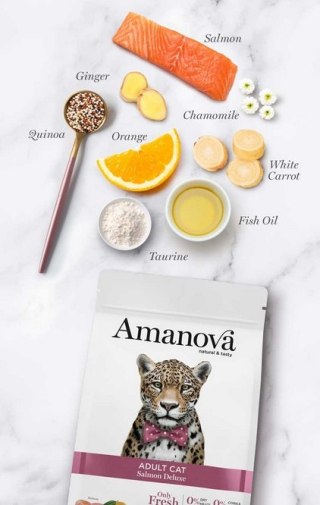 Amanova Cat Adult Salmon Deluxe - łosoś 1,5kg