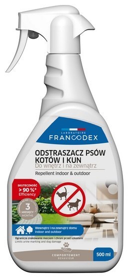 Francodex Spray do wnętrz i na zewnątrz odstraszający psy, koty i kuny 500ml
