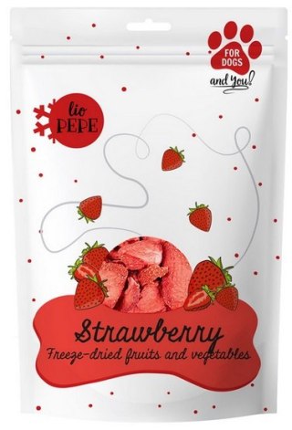 Paka Zwierzaka Lio PEPE Przysmak liofilizowany Strawberry (truskawka) 20g