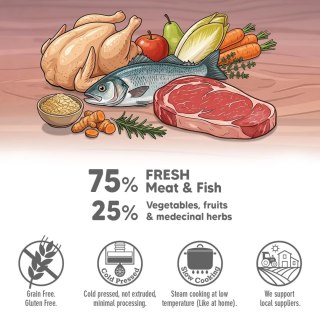 ARQUIVET FRESH półwilgotny przysmak z wołowiną 800g