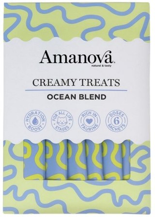 Amanova Cat Creamy Treats Ocean Blend Tuna & Salmon - tuńczyk i łosoś 6x15g