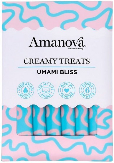 Amanova Cat Creamy Treats Umami Bliss Chicken & Katsuobushi - kurczak i katsuobushi 6x15g