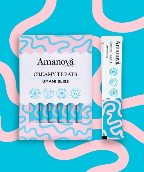 Amanova Cat Creamy Treats Umami Bliss Chicken & Katsuobushi - kurczak i katsuobushi 6x15g