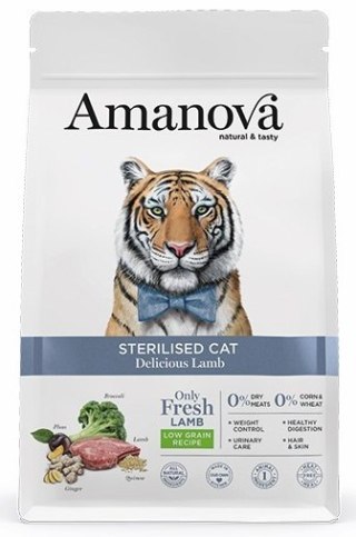 Amanova Cat Sterilised Delicious Lamb - jagnięcina 300g [termin ważności: 26.09.2026]