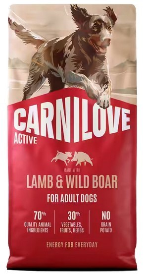 Carnilove Dog Active Lamb & Wild Boar Adult - jagnięcina i dzik 1,5kg