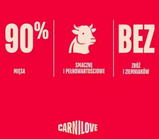 Carnilove Dog Jerky Beef Fillet - wołowina filet 100g