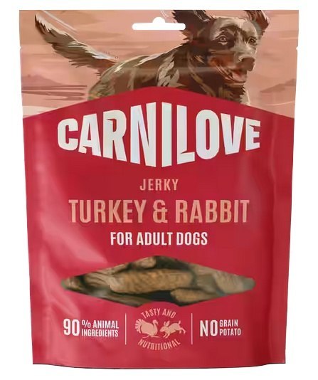 Carnilove Dog Jerky Turkey & Rabbit - indyk i królik 100g