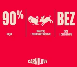 Carnilove Dog Jerky Turkey & Rabbit - indyk i królik 100g