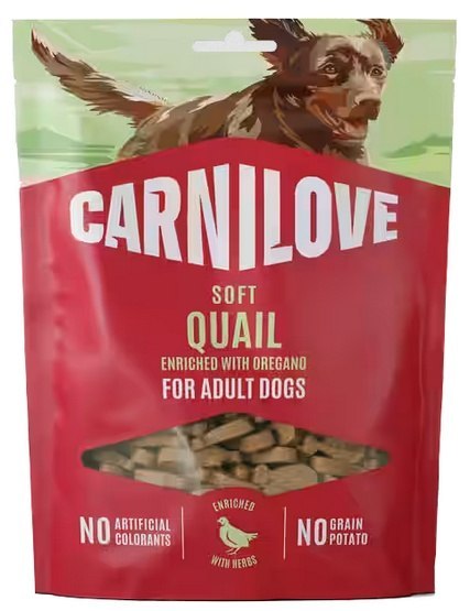 Carnilove Dog Soft Snack Quail 200g