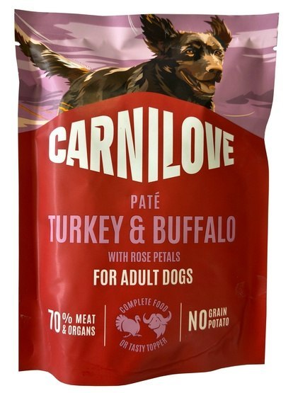 Carnilove Dog Turkey & Buffalo - indyk i bawół saszetka 300g