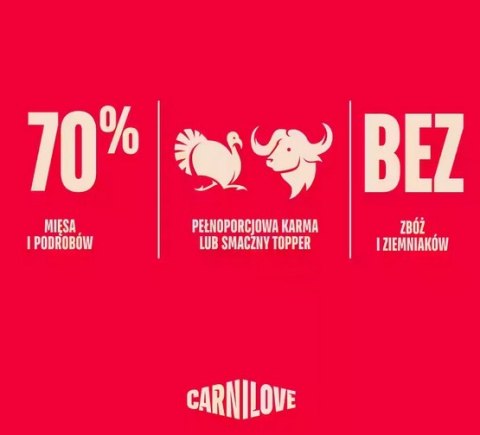 Carnilove Dog Turkey & Buffalo - indyk i bawół saszetka 300g