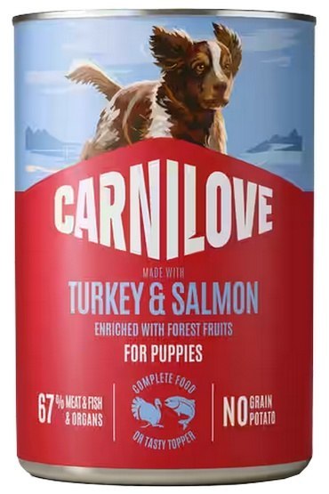Carnilove Dog Turkey & Salmon Puppy - łosoś i indyk puszka 400g