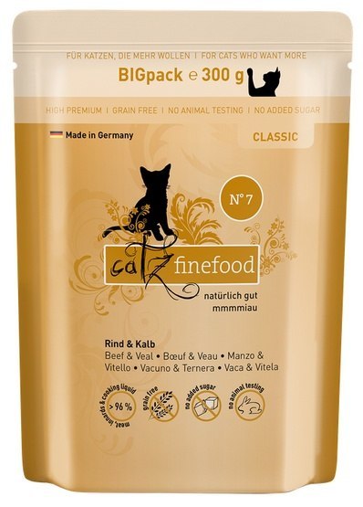 Catz Finefood Classic Wołowina i cielęcina (N.07) saszetka 300g