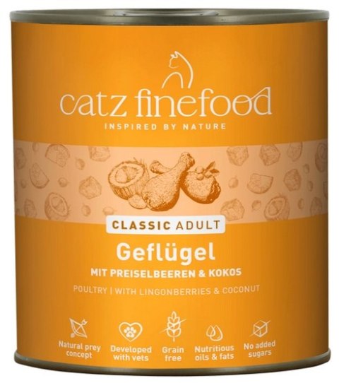 Catz Finefood Classic Drób (N.03) puszka 800g
