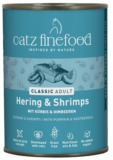 Catz Finefood Classic Śledź i Krewetki (N.13) puszka 400g