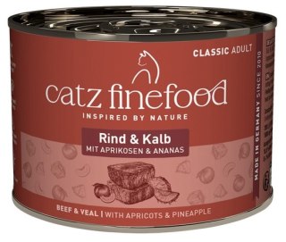Catz Finefood Classic Wołowina i cielęcina (N.07) puszka 200g