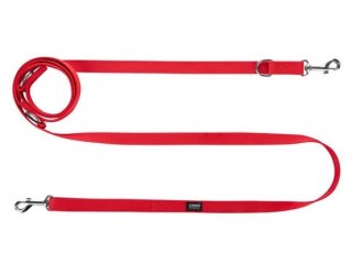 CHABA Smycz taśma regulowana XXL 30mm/260cm czerwona