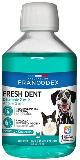 Francodex Fresh Dent płyn do higieny jamy ustnej 500ml [FR179121]