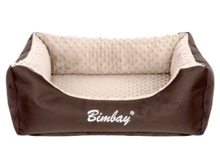 Bimbay Pokrowiec do kanapy Minky r.3 - 100x80cm brąz-beż
