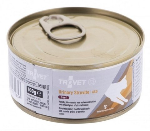 Trovet ASD Urinary Struvite dla kota wołowina puszka 100g