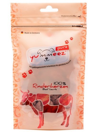 Yummeez Pure Liofilizowane Serca wołowe 35g
